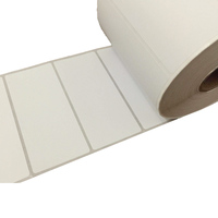 Rouleau d'étiquettes d'expédition thermosensibles Double Tree 4x6 en papier thermique brillant ECO, résistant à l'alcool, dédié aux entrepôts frigorifiques