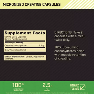 Cápsulas de Monohidrato de Creatina micronizada de nutrición OEM que soportan la cápsula de suplementos de construcción muscular - Product Image 4
