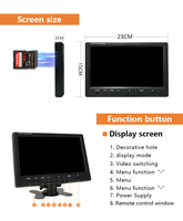 ZYX OEM voiture DVR appui-tête moniteur Hd 9 pouces écran Lcd en plastique 4k écran voiture appui-tête moniteur dispositif de surveillance de voiture