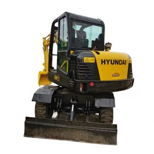 Miniexcavadora Hyundai 60W-7 Usada, Excavadora de Ruedas de 6 Toneladas, Original de Corea, 1 Año de Garantía en Motor y Bomba - Product Image 1