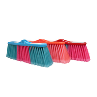 Tête de balai à tête filetée italienne Owentek Tête de balai en plastique poils durs en soie de glace Balai plat étendu Nettoyage de maison en gros