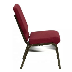 500 MOQ nuevo diseño barato Sillas Para La Iglesia Metal apilable entrelazado Silla de iglesia para salones de Iglesia mayoristas - Product Image 4