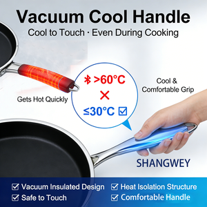 Sartén Premium de 30 cm para Huevos, Revestimiento Cerámico G8, Libre de PFAS, Acero Inoxidable, para una Cocina Saludable, UE - Product Image 6