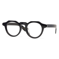 Lunettes irrégulières cnc à monture polygonale, miroir décoratif, hipster, plaque italienne importée, cadre épais