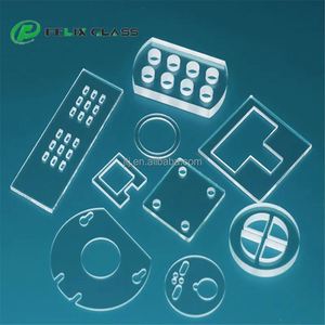 Panneau en verre borosilicate trempé sur mesure avec rectification des bords par CNC - Product Image 3