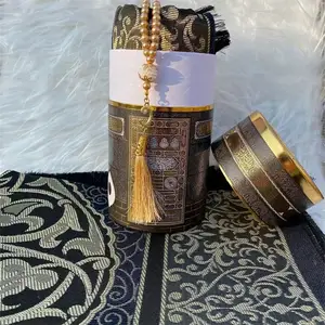 Toptan yeni tasarım müslüman seccadesi hediye seti Anti kayma kalın namaz Mat müslüman Eid Murack festivaller halı camii için