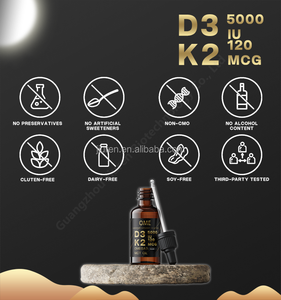 Huesos saludables Suplementos Vitamina orgánica D3 K2 Suplemento Max Strength Gotas líquidas - Product Image 4