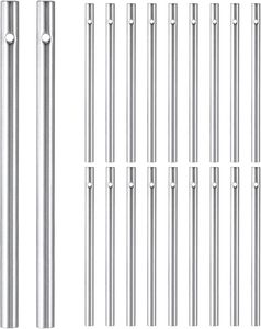 Tubes de carillon éolien en aluminium personnalisables, tiges rondes pour la décoration de jardin extérieur DIY, cloches éoliennes en métal - Product Image 1