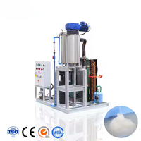 Machine à glace en boue d'eau salée de 20 tonnes avec pompe, moteur, engrenage, composants principaux pour la conservation du poisson et le nettoyage des tuyaux d'eau