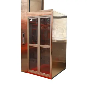 3 Stop Hydraulic Lift Platform Elektrische Villa Outdoor Indoor Hydraulic Vertical Home Lift Hotel Use Elevator