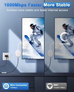 Adaptador USB C a RJ45 Gigabit Ethernet compatible con <span class=keywords><strong>Chromecast</strong></span> con Google TV HD/4K con adaptador Pd de 100m - Product Image 2