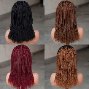 Perruque en cheveux humains bouclés coupés 13*4 avec dentelle transparente sans colle, densité 150% pour femmes, approvisionnement direct usine - Product Image 5