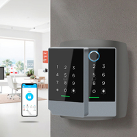 Lecteur de contrôle d'accès intelligent TTLock avec empreinte digitale et carte, IP67, sans fil, Wi-Fi, avec fonction de réinitialisation pour le contrôle d'accès