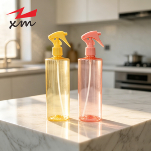Bouteille pulvérisatrice personnalisée colorée avec gâchette 28/410, flacon pulvérisateur en <span class=keywords><strong>plastique</strong></span> de 500 ml avec mini-gâchette à épaule plate - Product Image 2