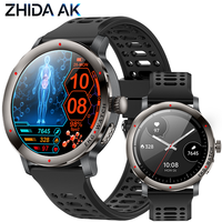 Montre connectée de suivi de santé KC102, écran AMOLED 1,32 pouces, étanche IPX8, surveillance ECG+PPG, fréquence cardiaque, sommeil, oxygène sanguin