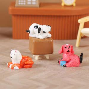 Miniature Puppy Resin Animal <b>Model</b> Dog Shape Home Decoration Artistic Craft Ornament - Product Image 3