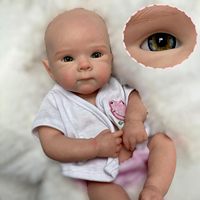 Poupée bébé en silicone de 13 pouces, corps entier, réaliste, poupées reborn, poupées nouveau-nés réalistes ressemblant à de vrais bébés