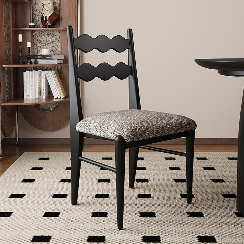 Lin coton chiné noir et gris foncé (ensemble complet)