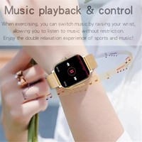 Montre connectée tendance avec cadran élégant, moniteur de fréquence cardiaque, assistant vocal, fonction d'appel téléphonique, étanche, tracker d'activité physique