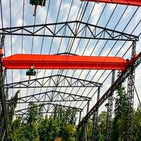 Pont roulant monopoutre professionnel de 5 tonnes avec palan électrique pour le transfert d'équipements en atelier de fabrication