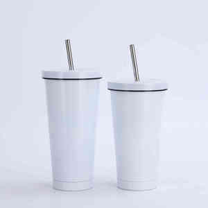 High aesthetic solid color office and business straw <b>cup</b> - Product Image 6