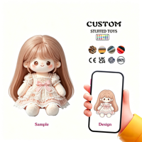 Jouets en peluche de poupées mignonnes à cheveux violets de style ancien, vente directe d'usine, jouets en peluche lestés, poupées anime personnalisées