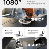 Support magnétique portable LISEN pour téléphone, rotation à 360°, fixation électrique par ventouse pour vloggers, créateurs vidéo, iPhone 17 16
