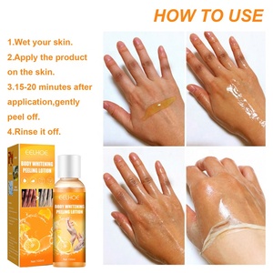 Exfoliación instantánea para nudillos oscuros, vitamina C, blanqueamiento de la piel negra, crema corporal con ácido hialurónico - Product Image 4