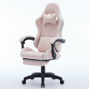 Tùy Chỉnh <span class=keywords><strong>Ergonomic</strong></span> Rất Mềm Mại Màu Hồng Kỹ Thuật Vải PC Ghế Chơi Game Ghế Với Chỗ Để Chân Cho Người Lớn - Product Image 6