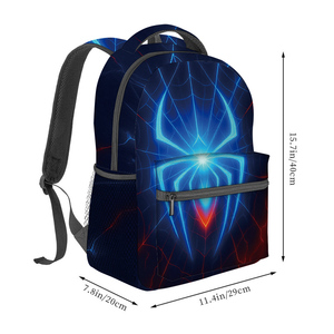 Alla moda zaino stampato ragno con cerniera poliestere impermeabile 3D cartone animato per studenti e insegnanti - Product Image 2