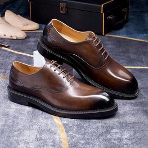 Men Leather Business <b>Dress</b> Shoes Pointed Leisure Soft Loafers Formal Oxford Fashion Footwear Casual Flat Moccasin Autumn - Product Image 1