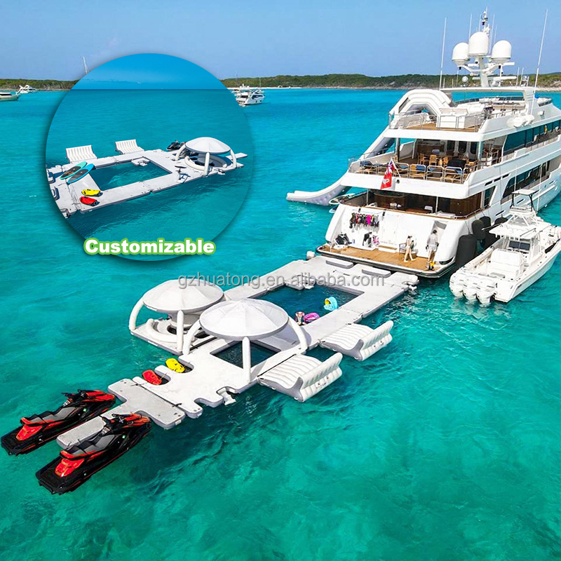 Commercial Inflatable Yacht Floating Cabana Raft