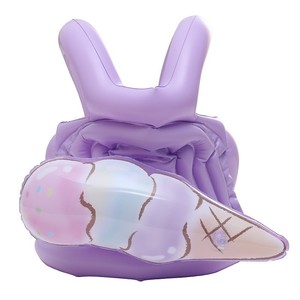 Gilet de natation gonflable pour enfants, équipement de sécurité pour la natation, épais, à haute flottabilité, anti-fuite, couleur unie, pour sports nautiques - Product Image 4