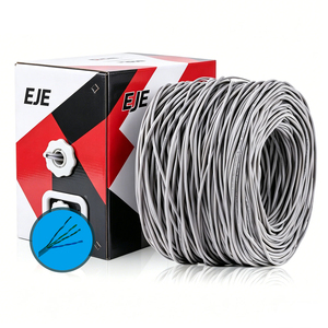 <span class=keywords><strong>สาย</strong></span>เคเบิลอีเธอร์เน็ต Cat5e Cat6 Cat6a Cat7 Cat8 สำหรับเครือข่ายสื่อสาร ความยาว 305 ม. 1000 ฟุต แบบ UTP FTP FFTP STP CCA CCS BC ขนาด 23AWG - Product Image 1