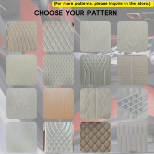 Kulit Sintetis Berlapis Bordir 3D Grosir |   Desain Kustom Tersedia untuk Interior Mobil, Sofa & Penggunaan Dekoratif - Product Image 4