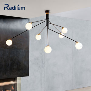 Lampu langit-langit <span class=keywords><strong>Array</strong></span> dengan desain kotak geometris dan teknologi LED pintar untuk ruang tamu kontemporer dan lampu langit-langit dapur - Product Image 1