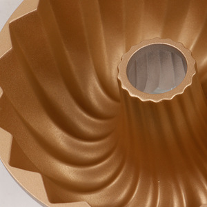Moules à gâteaux cannelés antiadhésifs à fleurs Moules à gâteaux en aluminium moulé sous pression 2 couches Revêtement antiadhésif Moule à gâteau cannelé à dégagement facile - Product Image 3