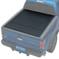 LIYUAN Couvre-tonneau en alliage d'aluminium pour 2005-2014 2016-2023 2024 Toyota Tacoma Pickup Truck Bed Low Profile Folding 5ft 6ft bed