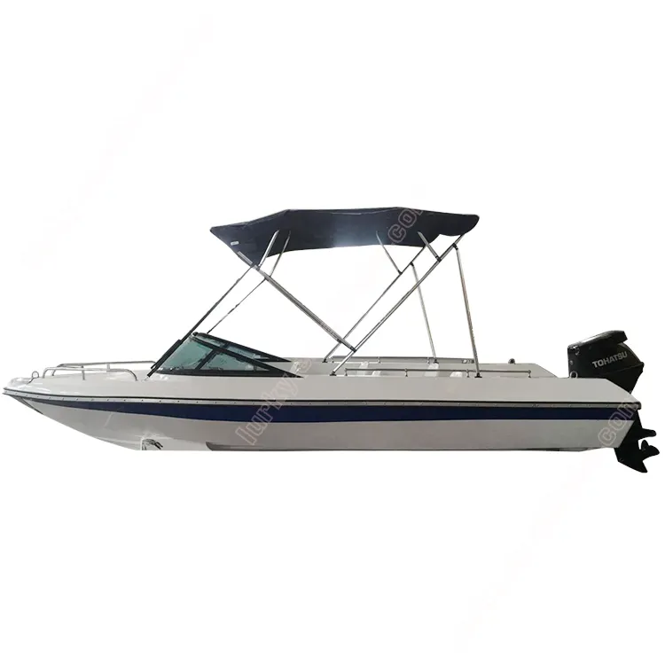 China high quality 6 passengers outboard Fiberglass high speed wave boat for sale with cheap price