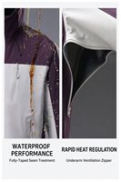 Veste imperméable coupe-vent à 3 couches pour l'hiver, unisexe, pour la randonnée et l'alpinisme