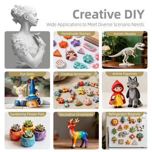 500g <span class=keywords><strong>d</strong></span>'<span class=keywords><strong>argile</strong></span> à modeler auto-durcissante, non toxique, de haute qualité, blanche, 1,1 lb, <span class=keywords><strong>pour</strong></span> les projets artistiques et <span class=keywords><strong>la</strong></span> sculpture des enfants - Product Image 6