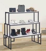 Zapatero comercial de estilo moderno, soporte de exhibición, estante de madera ecológico para zapatos de niños, tienda de ropa, armario, bolsa, estante de isla