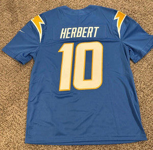 Nouveau maillot de Los Angeles 2026 # 10 Justin Herbert Ladd McConkey Omarion Hampton Derwin James Jr Maillot de football américain brodé - Product Image 3