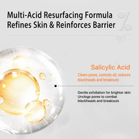 Sérum Visage Hydratant Resserre les Pores à l'Acide Lactobionique, Sérum Éclaircissant et Raffermissant à l'Acide Salicylique, Sérum Naturel pour le Visage