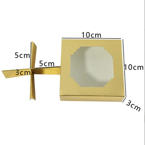 <span class=keywords><strong>Mini</strong></span> boîte cadeau en carton rigide recyclable à 4 compartiments pour chocolat, bonbons, macarons, cadre photo et emballage de bougies - Product Image 3
