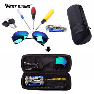 WEST BIKING Bolsa de <span class=keywords><strong>Herramientas</strong></span> <span class=keywords><strong>para</strong></span> Reparación de Bicicletas con Compartimento de Malla Portátil, Bolsa de Almacenamiento de <span class=keywords><strong>Herramientas</strong></span> <span class=keywords><strong>para</strong></span> <span class=keywords><strong>Bicicleta</strong></span> con Carcasa Rígida Impermeable <span class=keywords><strong>para</strong></span> Ciclismo al Aire Libre - Product Image 6