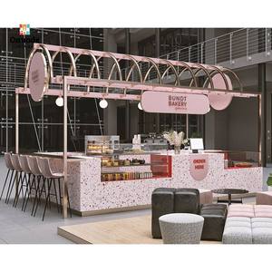 Vitrinas Modernas para Quioscos de Cafetería |   Exhibidores Elegantes y Atractivos, Diseño Completo de Tienda y Soluciones Integrales para Minoristas, Mostrador de Café - Product Image 4