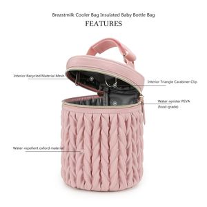Sac isotherme multifonctionnel de luxe léger et portable pour lait chaud et petits repas, pouvant être accroché à une poussette, pour le rangement des biberons - Product Image 4