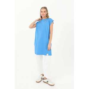 Camiseta de algodón orgánico para mujer Basic Of Soul, manga regular, tejida, ecológica 30725TUN - Product Image 5