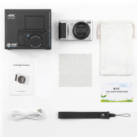 Appareil photo numérique professionnel de marque OEM, 1500 mAh, zoom 16x, 128 Go, rétro, 2,8 pouces, 1080p, 4K, argenté, blanc, sans miroir, 64 MP, directement de l'usine
